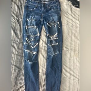 American Eagle ripped jeans